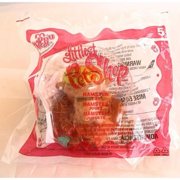 HAMSTER LITTLEST PET SHOP Figure Collectible McDonald’s Toy #5 NEW 2008 - Picture 2 of 3